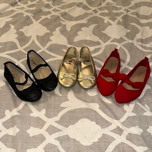 3 pairs of toddler size 8 dress shoes